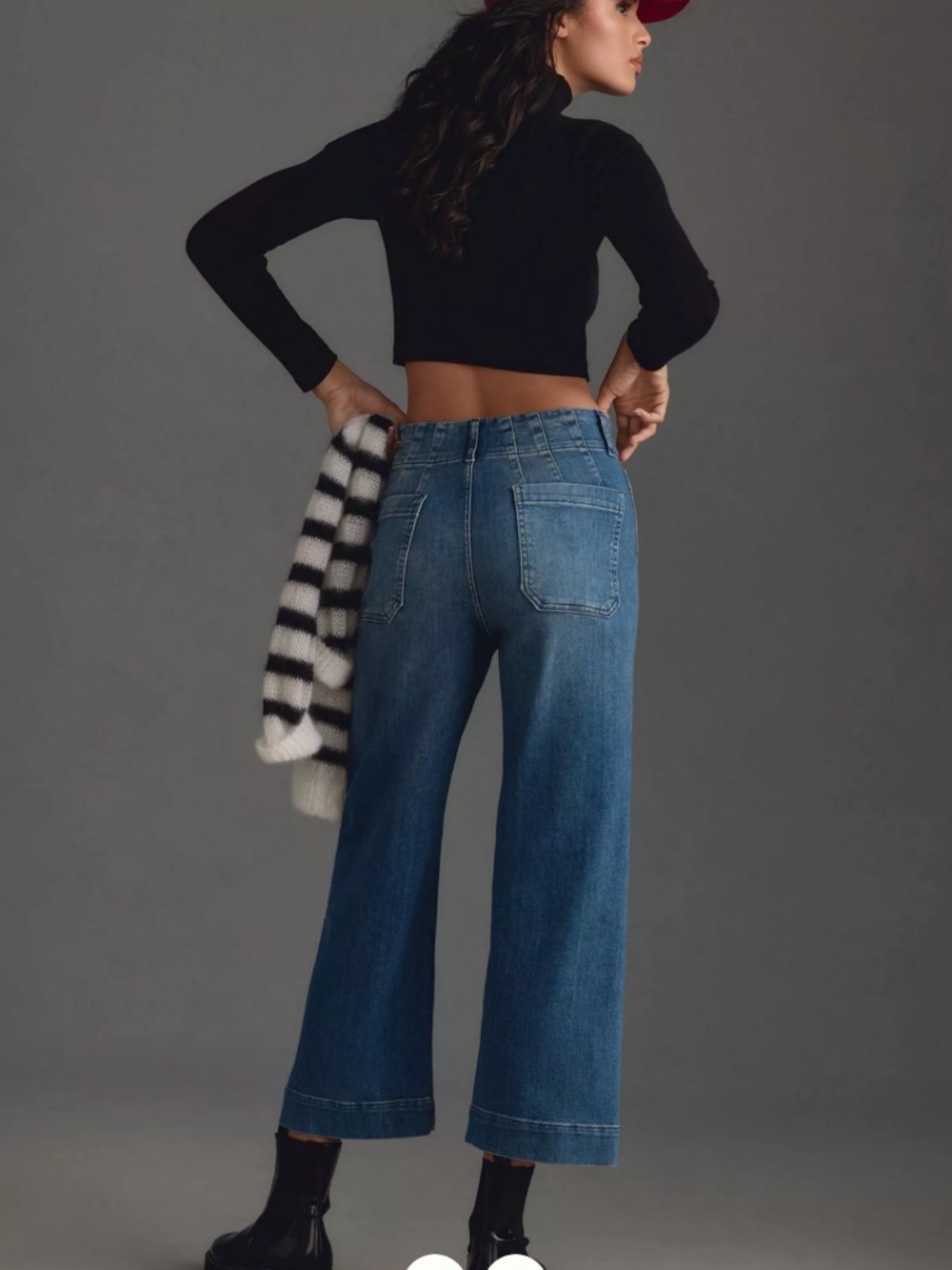 Maeve Colette High-Rise Wide-Leg Cropped Jeans - Picture 12 of 13